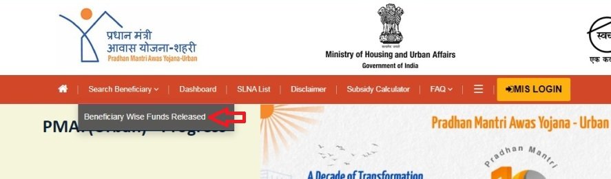 Beneficiary wise funds released